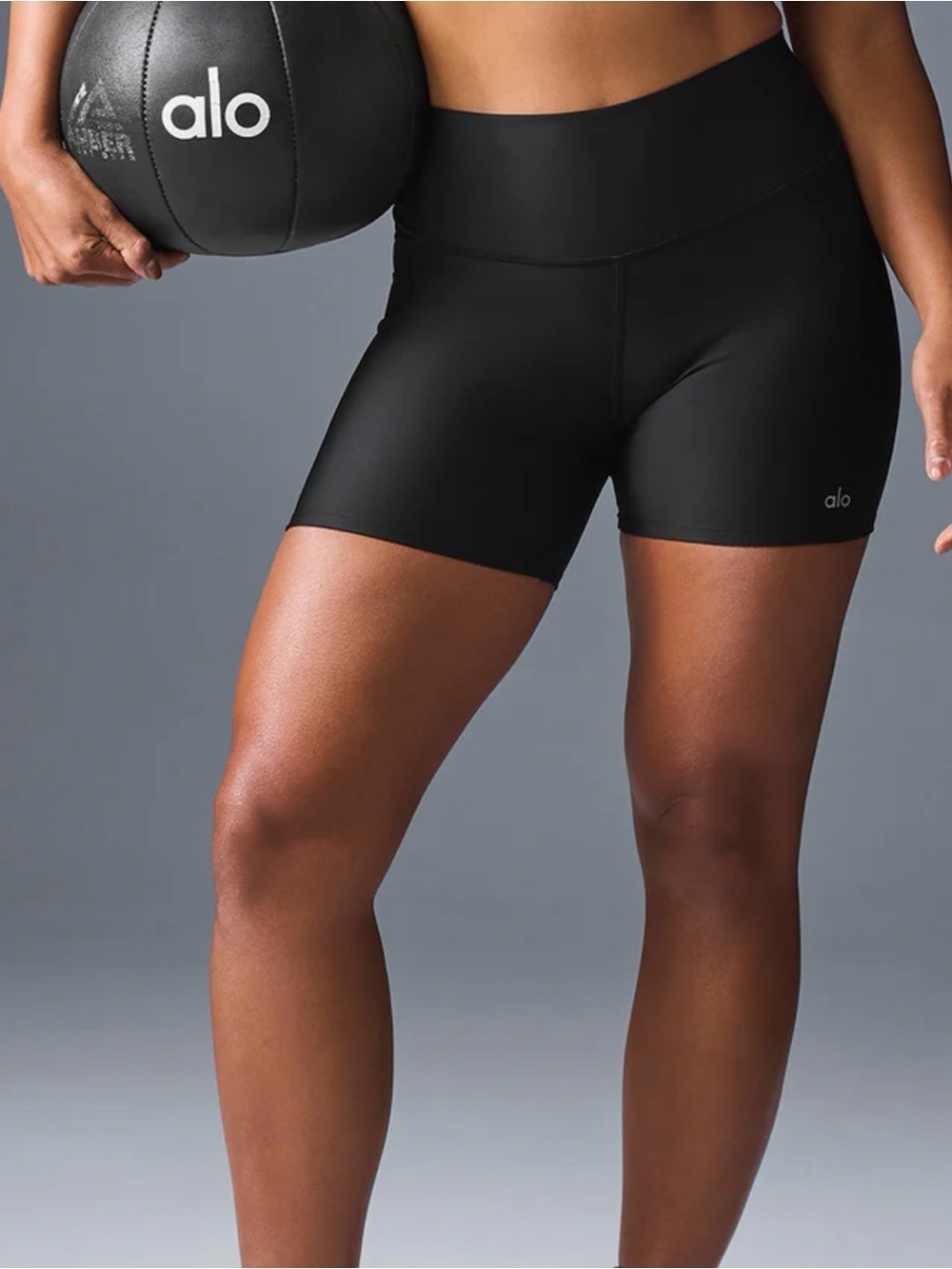 ALO Yoga Airlift Black Bike Shorts